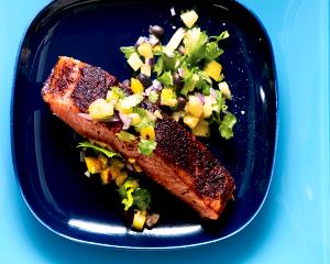 1 serving Jerk Painted Salmon (Dinner)