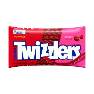1 Serving Jumbo Red Cherry Twists Bag 16Oz (Licorice)