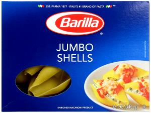 1 Serving Jumbo Shells Pasta Noodle