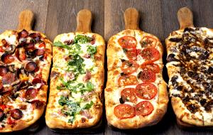 1 Serving Just A Cheese Flatbread Pizzas, 9"