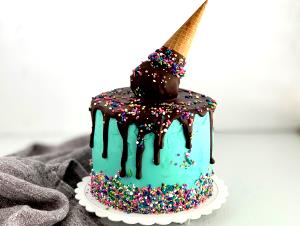 1 Serving Kid Cake Cone With Chocolate