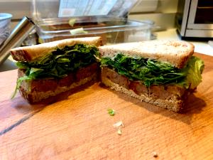 1 Serving Knife & Fork Meatloaf Sandwich