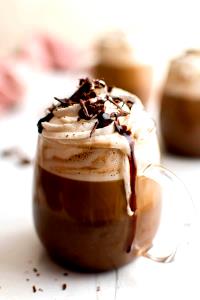 1 Serving Large Caffe Mocha With Sugar-Free Chocolate And Whip 20Oz., 8 Tbsp. Whip - Reduced Fat
