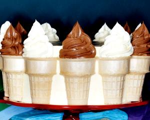 1 Serving Large Cake Cone With Chocolate