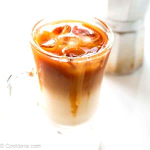 1 Serving Large Iced Caramel Latte 20Oz. - Reduced Fat