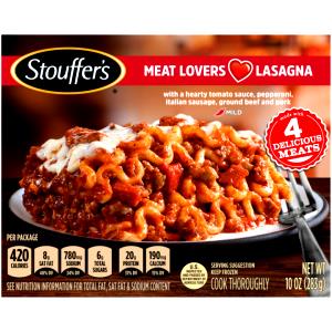 1 Serving Lasagna W/Sausage, Frozen