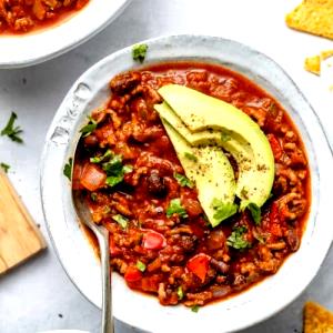 1 Serving Lean Buffalo And Fresh Vegetable Chili