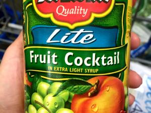 1 Serving Light Sugar Fruit Cocktail