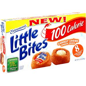 1 Serving Little Bites 100 Calorie Carrot Creme Snack Cakes
