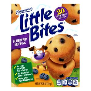 1 Serving Little Bites Blueberry Muffins
