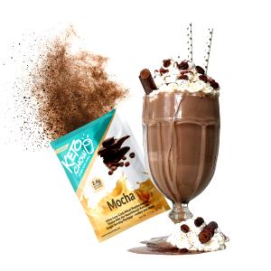 1 Serving Low Carb Mocha With Whip - Soy Milk - 24 Oz.