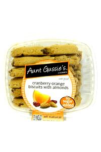 1 Serving Low Fat No Sugar Added Orange Biscottini Cookies - Spelt