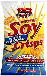 1 Serving Low Fat Soy Crisps - White Cheddar
