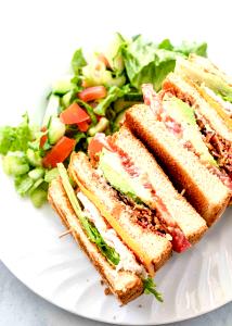 1 Serving Low Fat Ultimate Club (No Cheese Or Dressing)