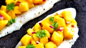 1 serving Low Fat Whitefish with Mango Salsa