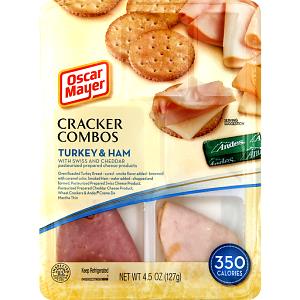 1 Serving Lunchmeat Combo, Turkey & Cheese