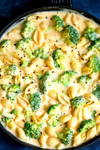 1 Serving Macaroni & Cheese Dinner, Rotini & Broccoli