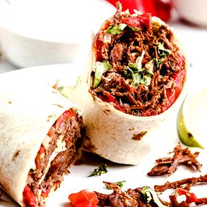 1 Serving Machaca Burrito