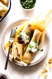 1 serving Machaca Chicken Tamale (Small)