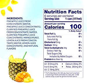 1 Serving Mango Pineapple Guava Tropical Blend - 100% Juice