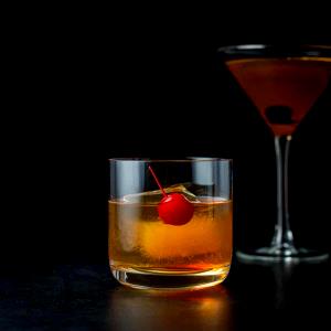 1 serving Manhattan with Bourbon