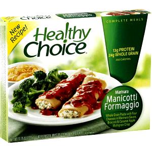 1 Serving Manicotti Formaggio, Dinner Portion