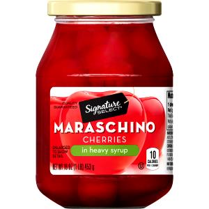 1 Serving Maraschino Cherries In Extra Heavy Syrup