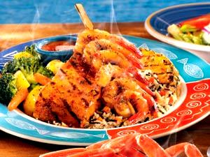 1 Serving Maui Luau Shrimp And Salmon