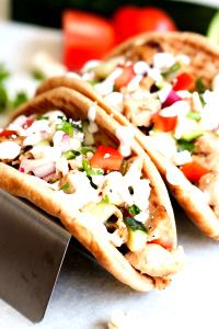 1 serving Mediterranean Chicken Pita Tacos