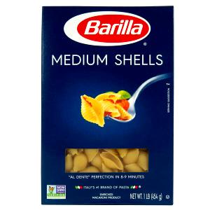 1 Serving Medium Shells Pasta Noodles