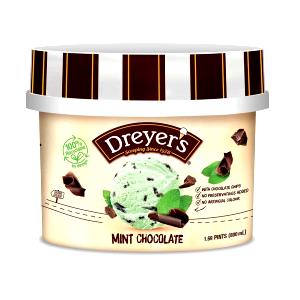 1 Serving Mint Chocolate Chip Ice Cream - Grand