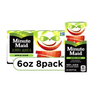 1 Serving Minute Maid Apple Juice - Wacky Pack