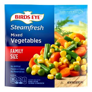 1 Serving Mixed Vegetables Family Pack, Frozen Vegetables