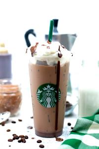 1 Serving Mocha With Sugar Free Flavor, Cold - Skim Milk - 16 Oz.