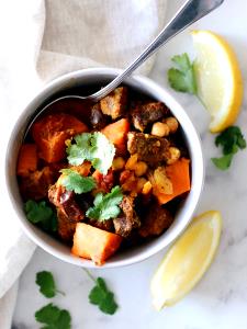 1 serving Moroccan Beef Tagine with Sweet Potato Mash (Standard)
