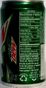 1 serving Mountain Dew (Small)