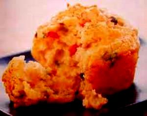 1 Serving Mushroom, Gorgonzola And Red Pepper Muffin