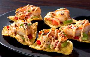 1 Serving Nachos Charbroiled Shrimp