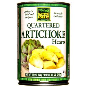 1 Serving Natural Artichoke Hearts - Quartered