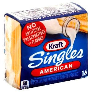 1 Serving Individually Wrapped Singles American Cheese