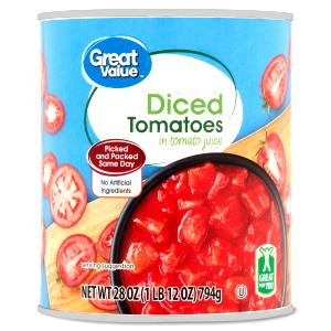 1 Serving New World Style Diced Tomatoes İn Tomato Juice