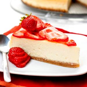 1 serving New York-Style Cheesecake with Strawberries