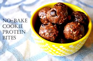 1 serving No Bake Cookie Protein Bites