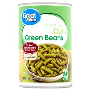 1 Serving No Salt Cut Green Beans