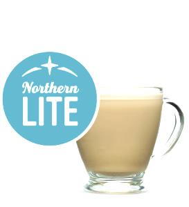1 Serving Northern Lite Caramel Latte, Medium - Skim Milk W/ Whip