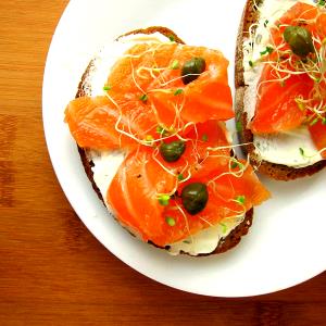 1 serving Nova Lox & Bagel