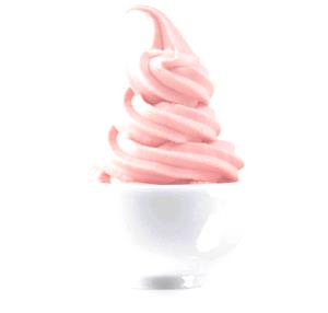 1 Serving NSA Fat Free Strawberry Soft Serve - Large