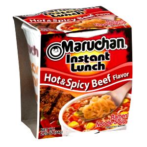 1 Serving Instant 3-Minute Lunch Cup - Hot & Spicy Beef