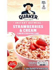 1 Serving Instant Oatmeal - Strawberry And Cream