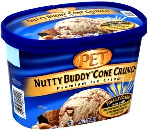1 Serving Nutty Buddy Cone Crunch Ice Cream